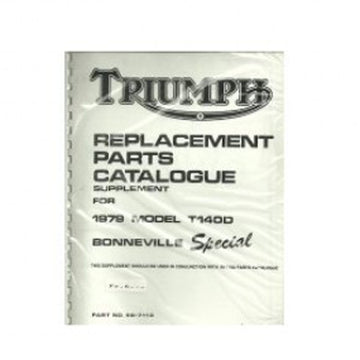 Triumph Ersatzteilbuch 1979 Supplement